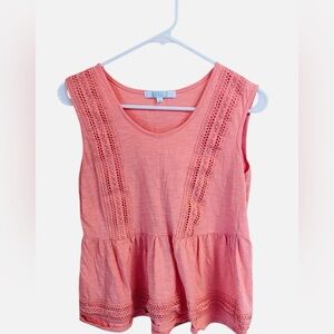 Pink Sleeveless Top by Blu Pepper